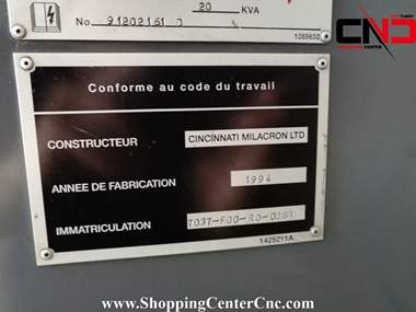 فرز سی ان سی سه محور CINCINNATI SABRE 1250 ساخت آمریکا